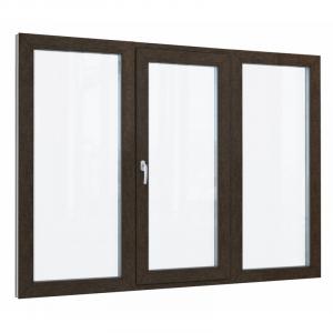 Пластиковое окно Elex 60 мм 2-камерный стеклопакет ламинированное в массе