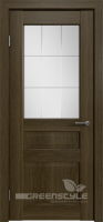 Межкомнатная дверь GLDelta 3 Ольха коричневая стекло